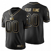 Customized Men's Nike Colts Black Golden Limited NFL 100th Season Jersey,baseball caps,new era cap wholesale,wholesale hats